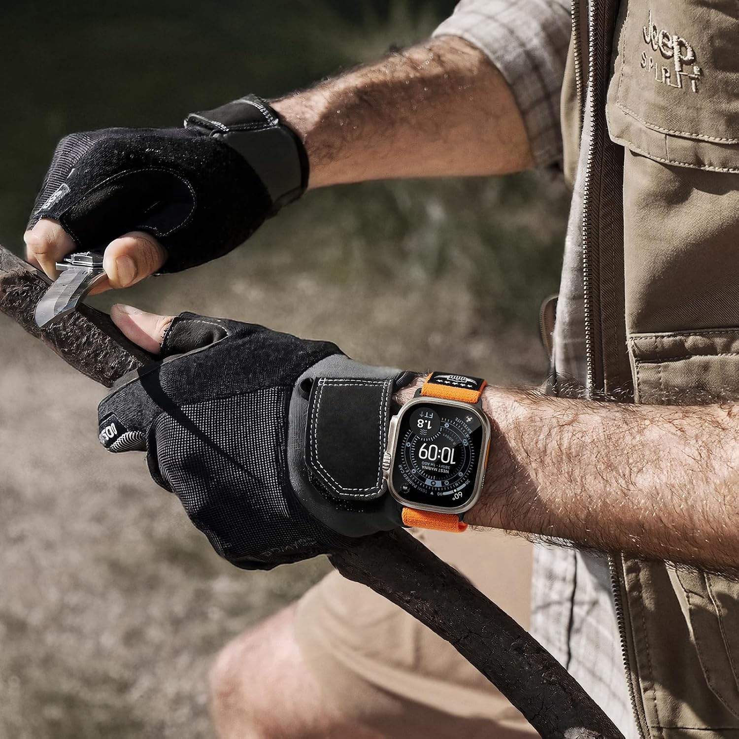 Nylon Strap Compatible with Apple Watch Ultra 49mm Soft Rugged Sport