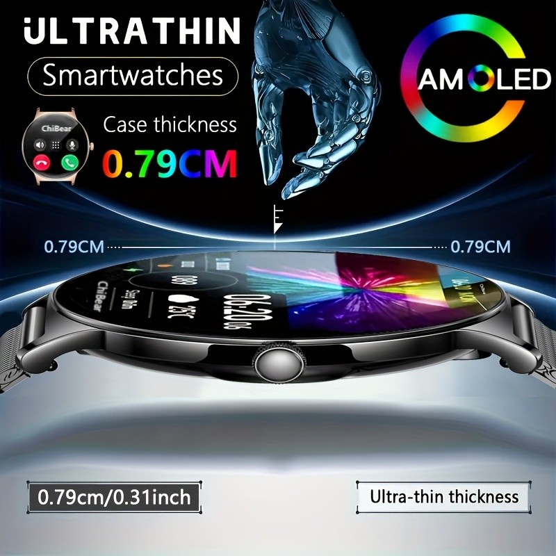 1.42″ Smartwatch HD Full Touch Bluetooth Watch Fitness Tracker Gym Fitness Gift