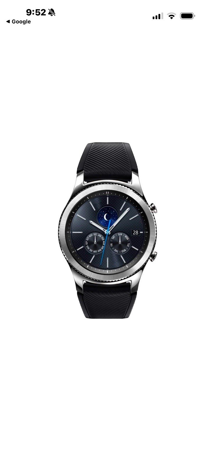 Samsung Gear S3 Classic 4GB SM-R770 Silver metal band