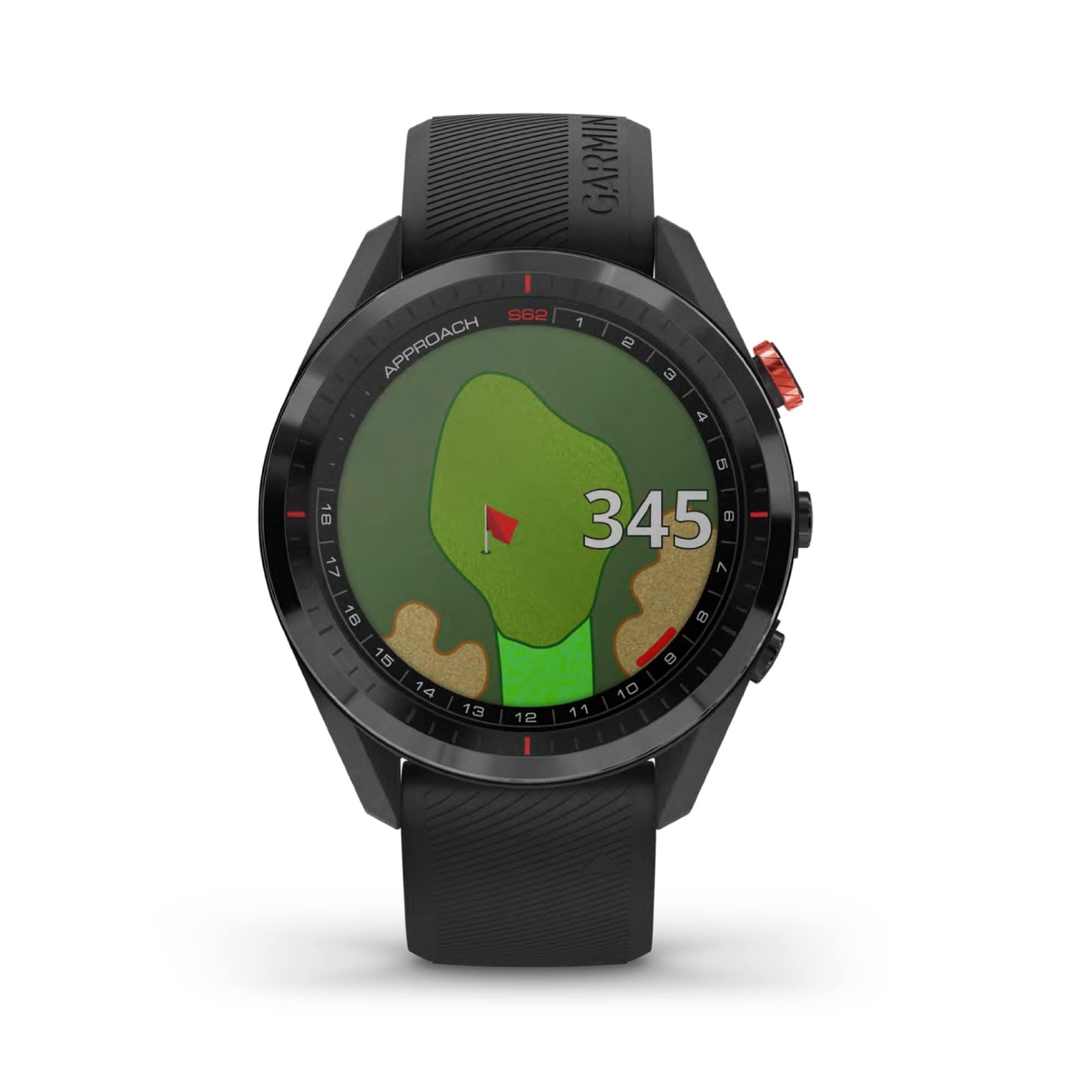 Garmin Approach S62 Black – Full Color, 14,000+ Courses, Shot Tracking and More