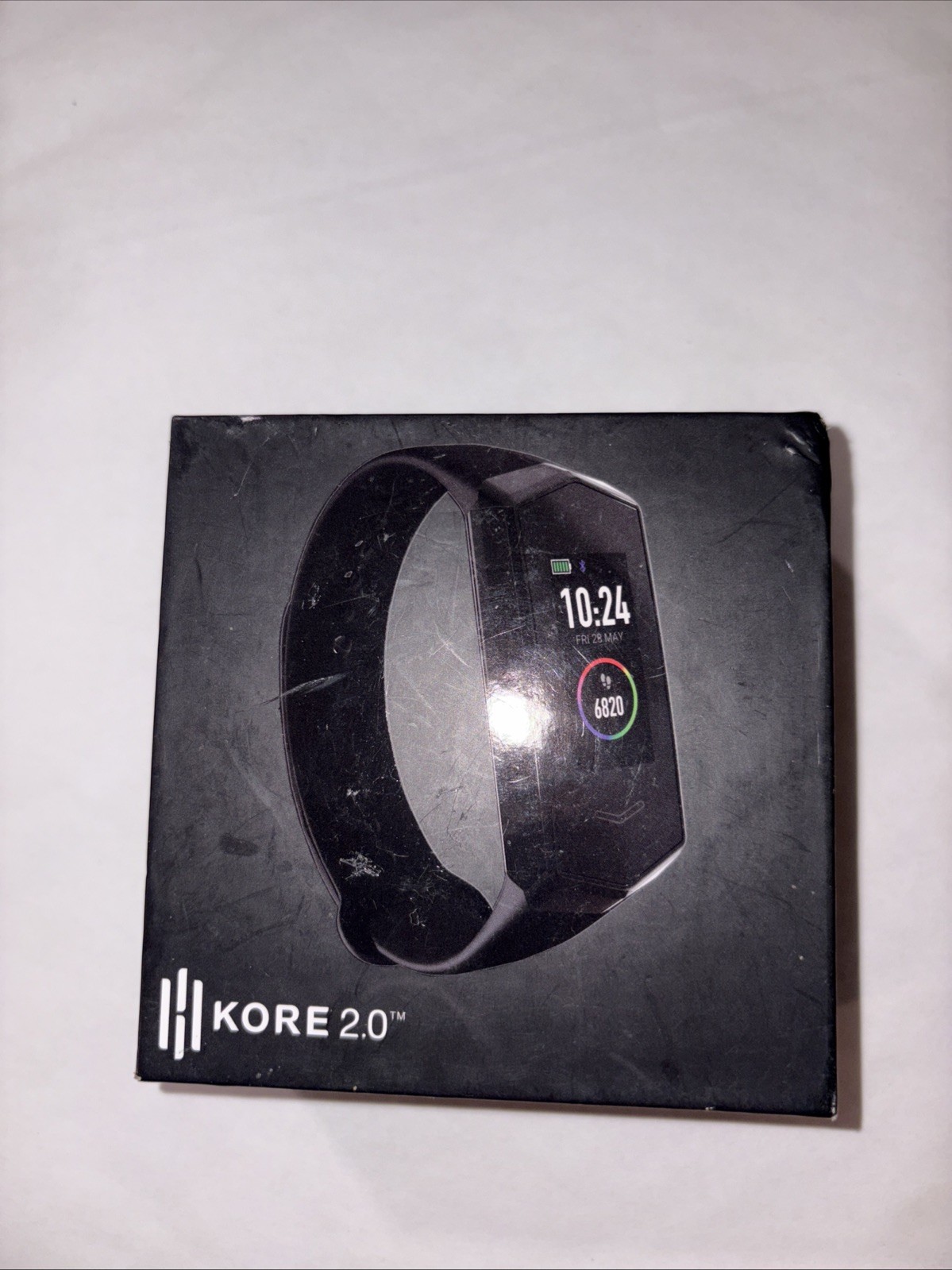 Kore 2.0 Smart Watch Fitness Tracker Heart Monitor with Step Tracker, Black