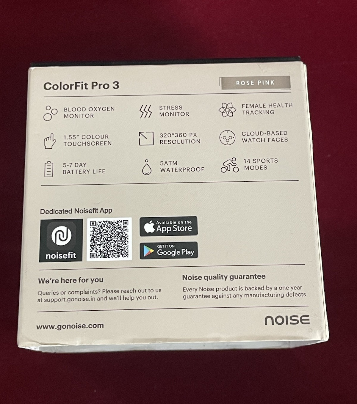 Noise ColorFit Pro 3 Spo2 Smart Watch for Android & iOS Phones