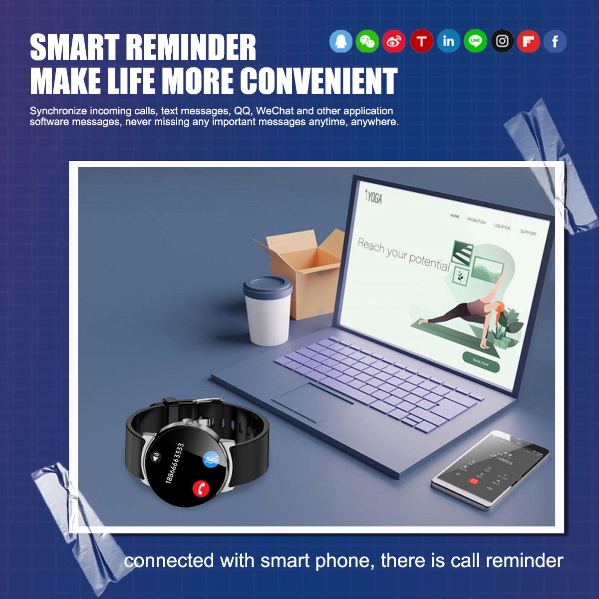 NFC Smart Watch BT Call Body Temperature Blood Oxygen Heart Rate Monitoring