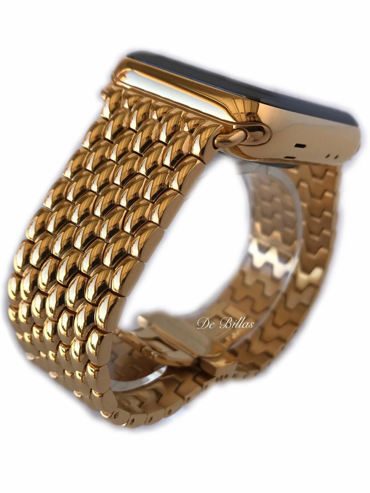 24K Gold Plated 42MM Apple Watch SERIES 3 24K Gold Links Butterfly Band