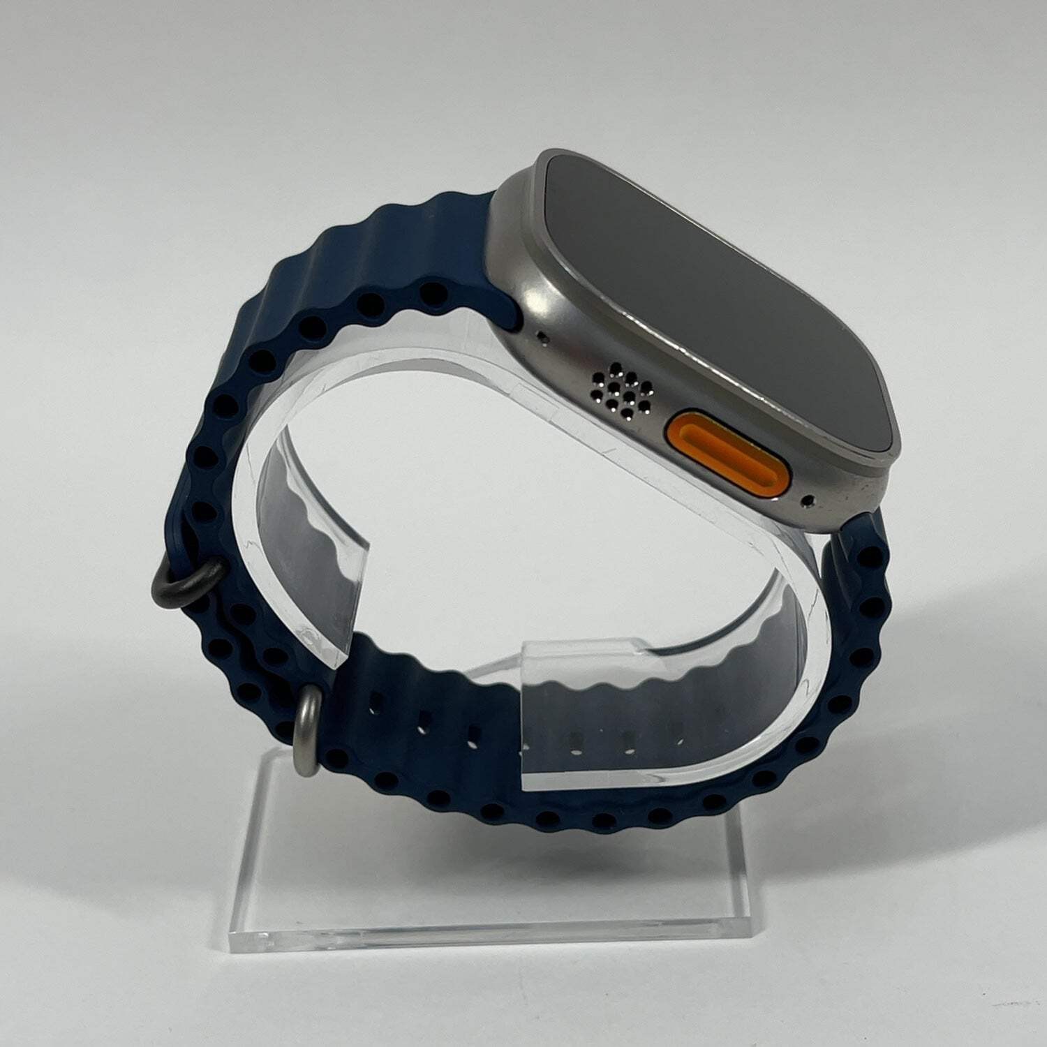 GPS Only Apple Watch Ultra 49MM Natural Titanium Blue Ocean Band MQEX3LL/A
