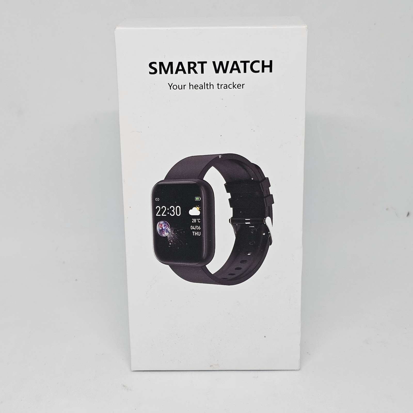 Smart Watch Men Women Waterproof Heart Rate Fitness Steps Black