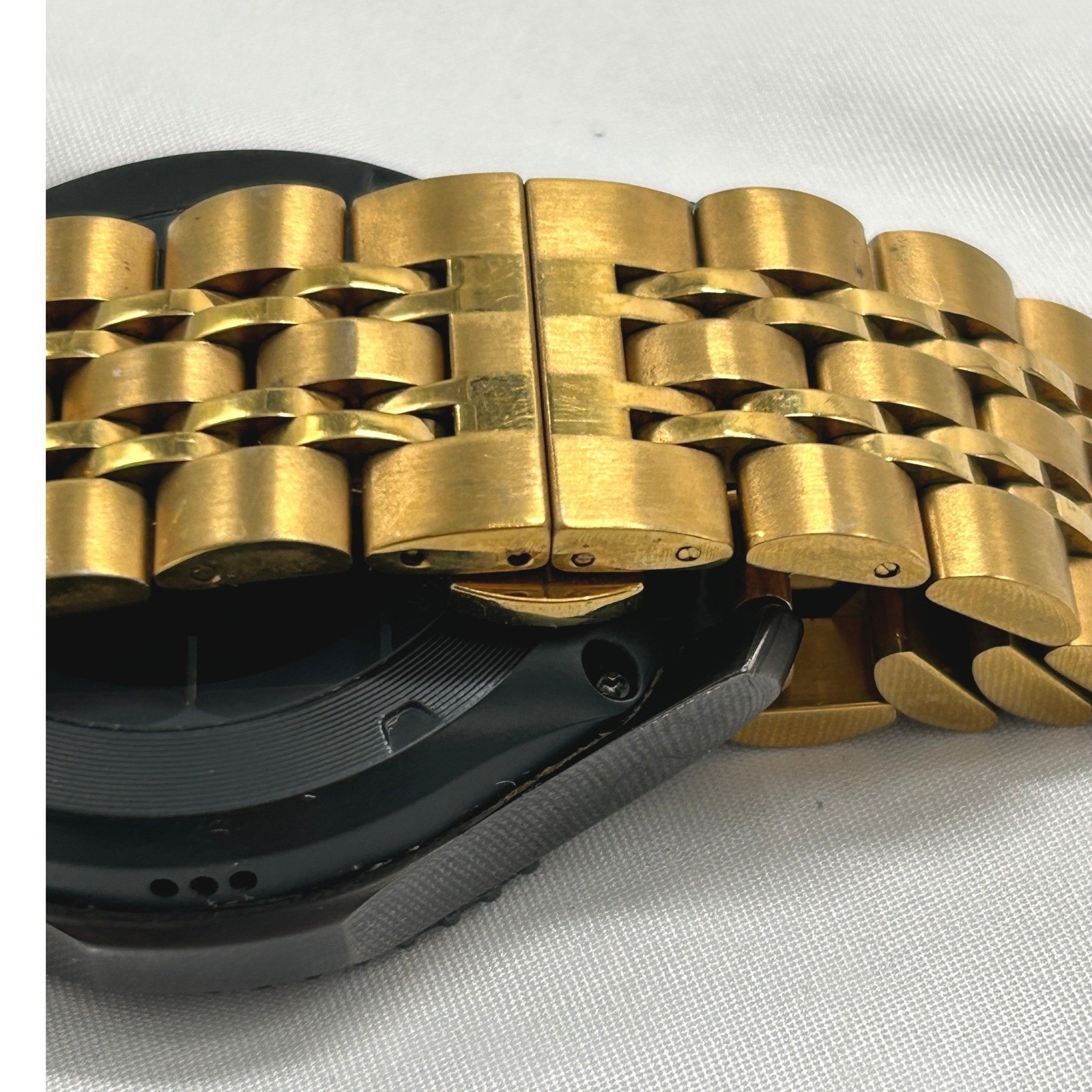 PARTS Samsung Gear S3 Frontier SM-R760 Smartwatch Black Gold – UNTESTED NO POWER