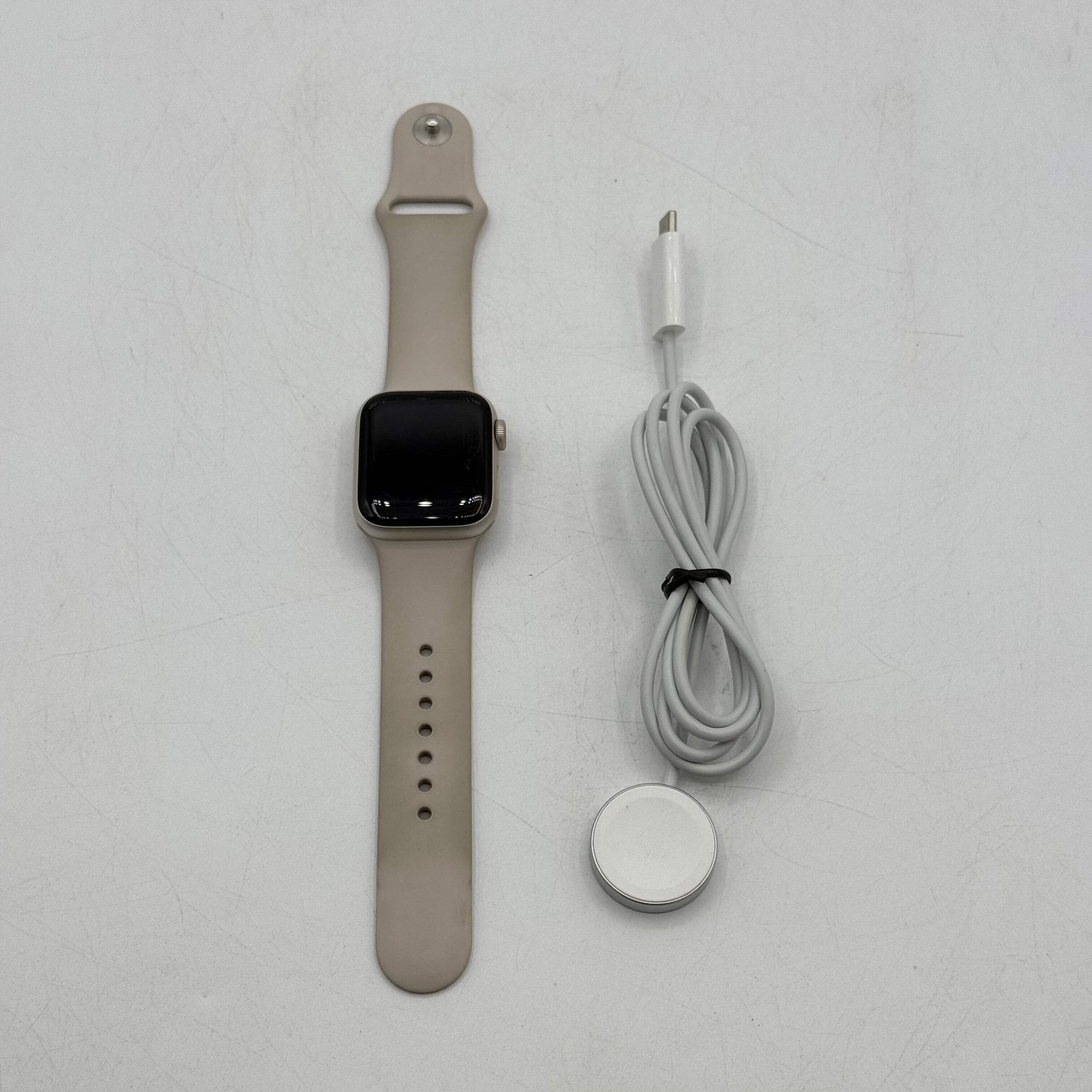 Unlocked Apple Watch SE 2nd Gen 40MM Starlight Aluminum Starlight Sport Band