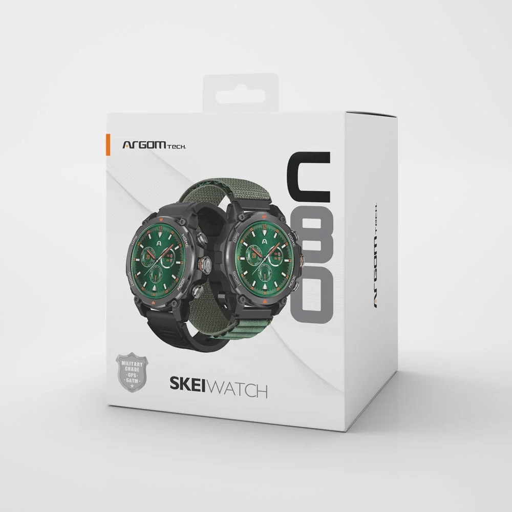 ArgomTech SkeiWatch C80 Rugged Smartwatch GPS AMOLED Bluetooth Call