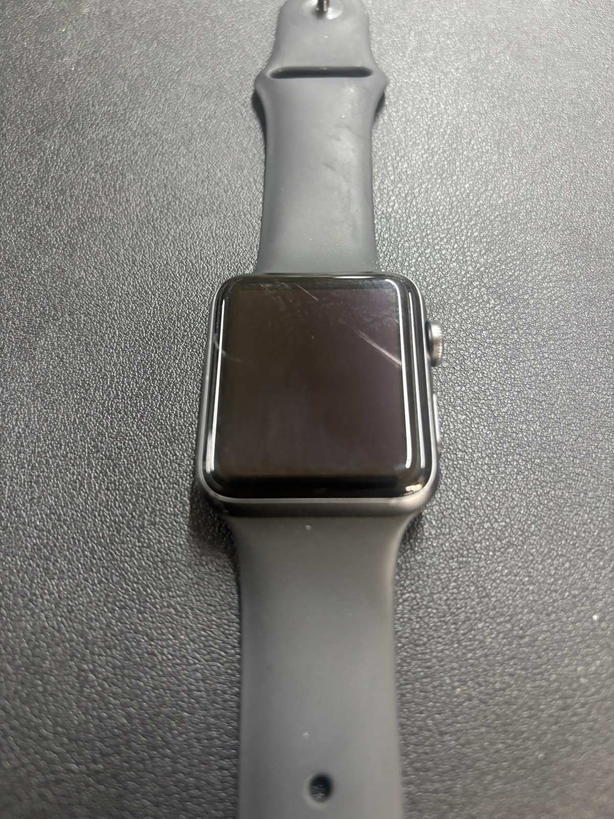 Apple Watch Series 3 42mm Stainless Steel + Composite Black Band GPS
