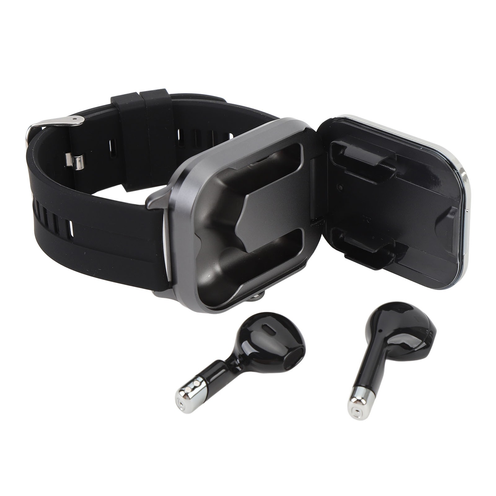 2.01in TFT Smartwatch With Earbuds 2 In 1 NFC Smart Sports Watch Wireless B FIMK