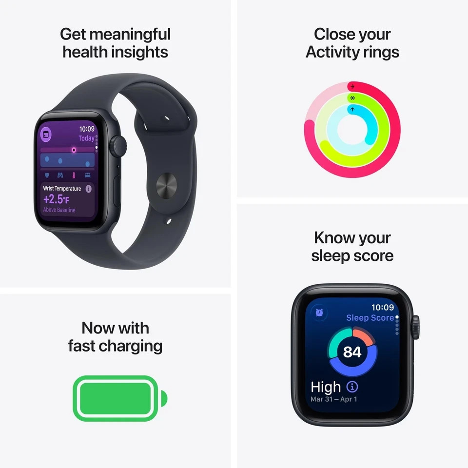 Apple Watch SE 3 40mm GPS Midnight Sport Band MEH94LW/A