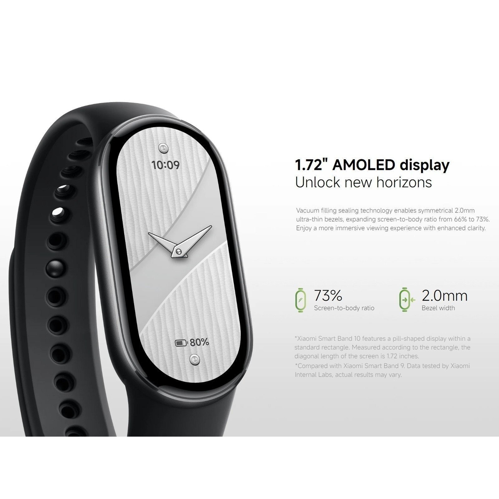Xiaomi Smart Band 10 (2025) 1.72″ AMOLED 21-Day Battery 5ATM Global Version NEW