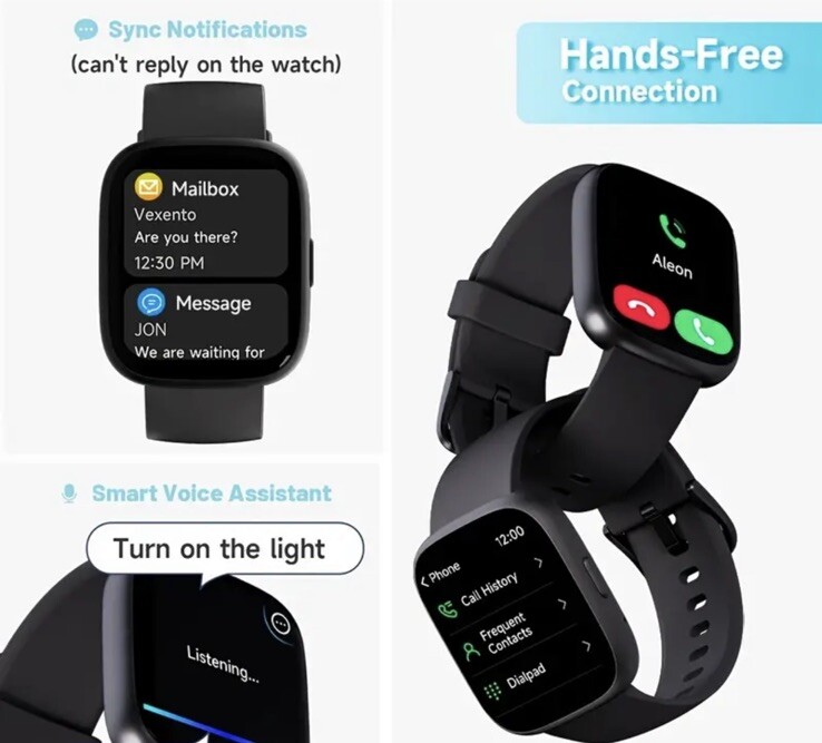 TOOBUR Smart Watch for Women Alexa Built-in Answer/Make Calls 1.83″ Fitness