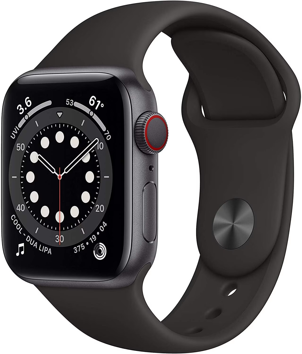 Apple Watch Series 6 44mm (GPS+Cellular) Space Gray Aluminum A2294 M07H3LL/A