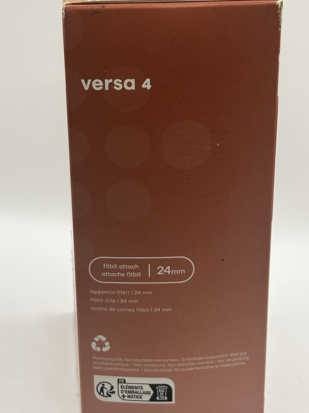 Fitbit Versa 4 Bluetooth Smartwatch 40mm Copper Rose Aluminum Pink Sand Band