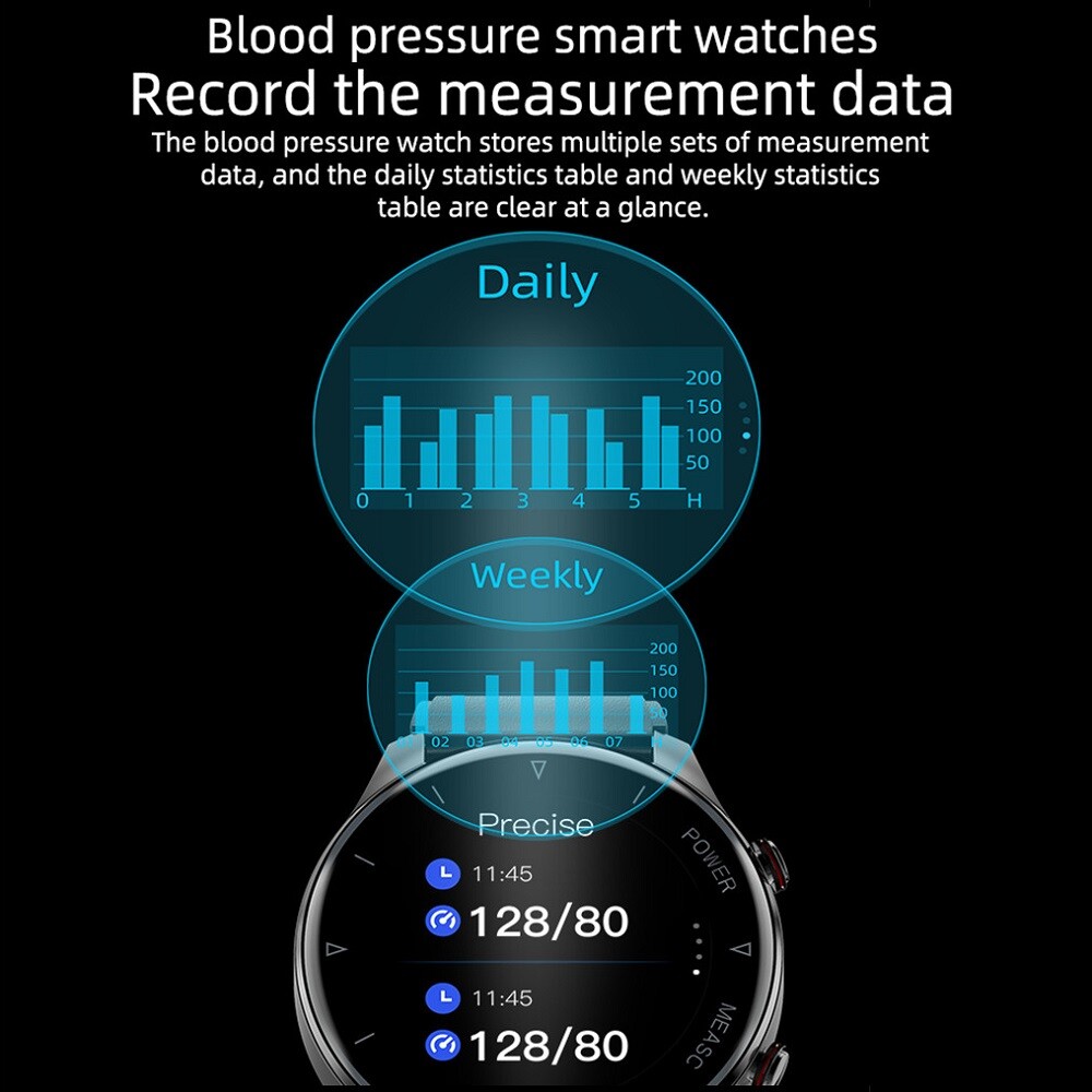Air Pump Airbag True Accurate Blood Oxygen Pressure Smart Watch Temperature New