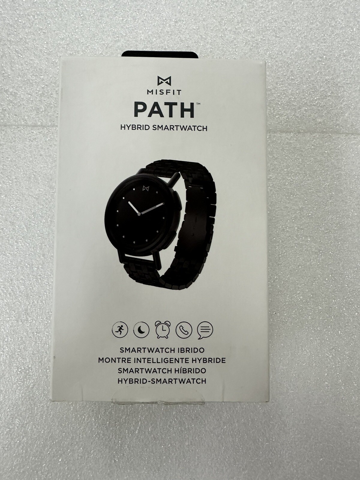 Misfit Path 36mm Black Stainless Steel Bracelet Hybrid Smartwatch New Unisex