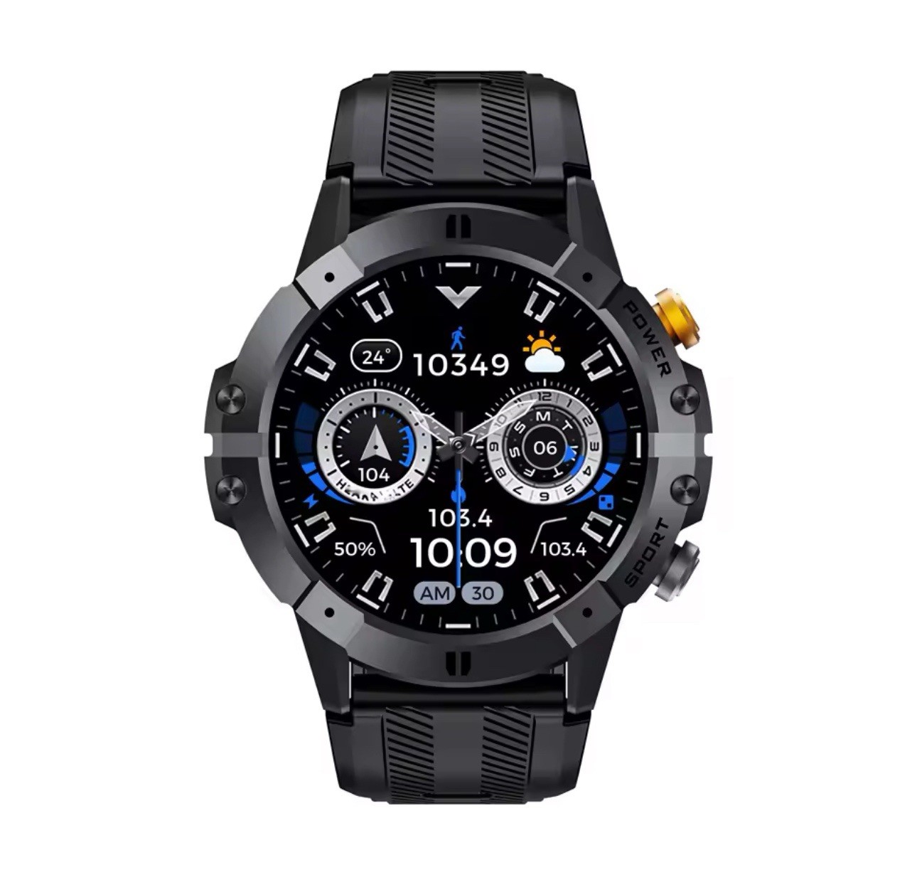 C29 Smartwatch 1.52-Inch 1ATM Waterproof Sport Watch for Men 410Mah Battery