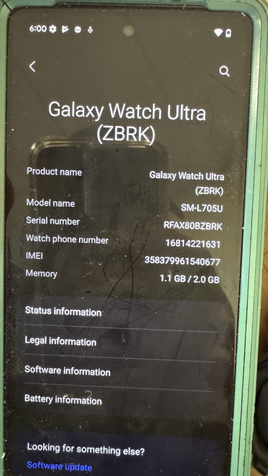 Samsung Galaxy Watch Ultra SM-L705U Titanium Gray – 47mm LTE/Cellular