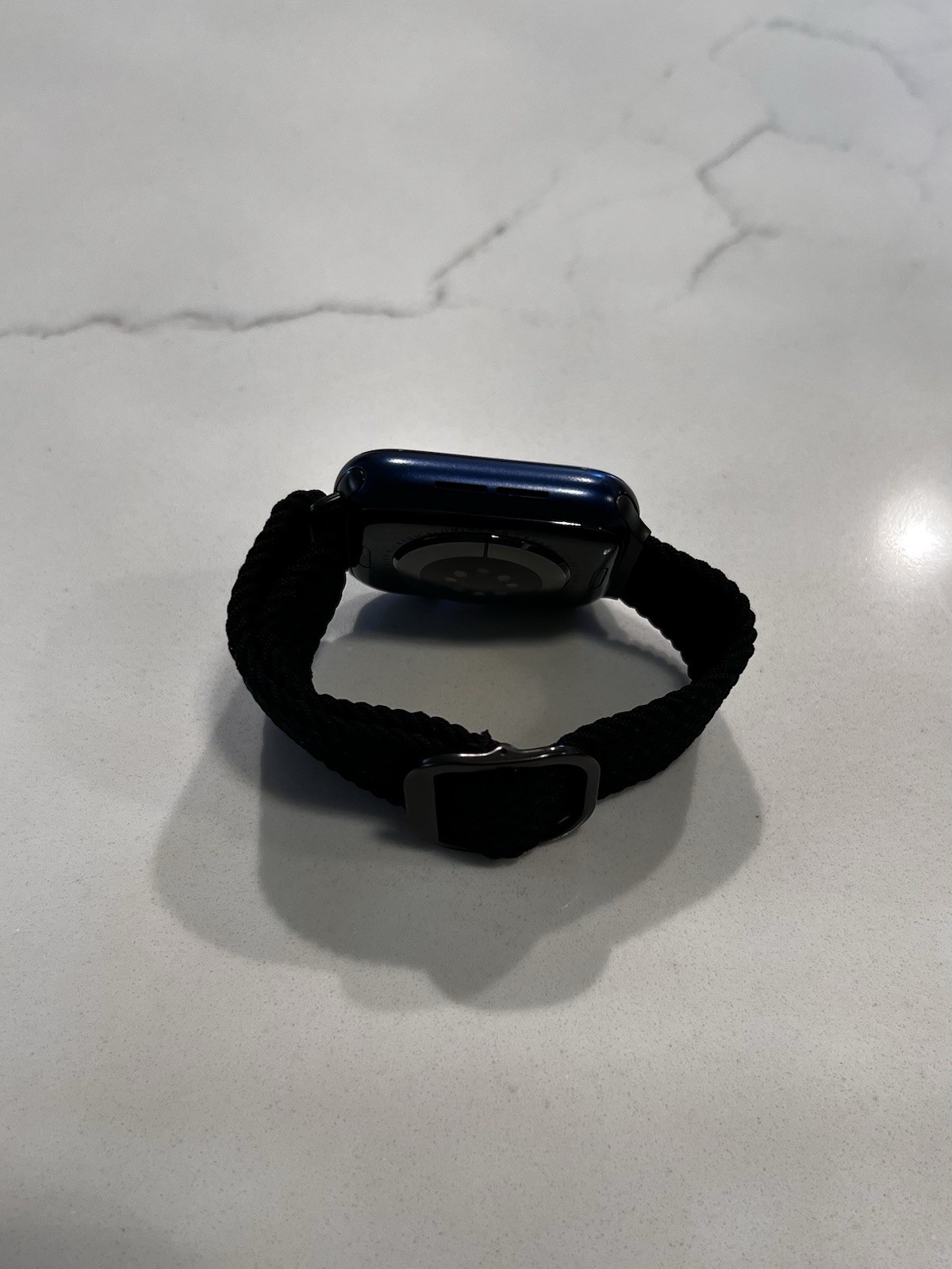 Apple Watch Series 6 – 44mm, GPS Blue Aluminum Case w/ Black Braided Loop A2292