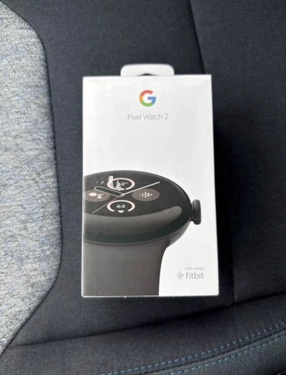 Google Pixel Watch 2 41mm Matte Black Aluminum Case with Obsidian Black Silicone