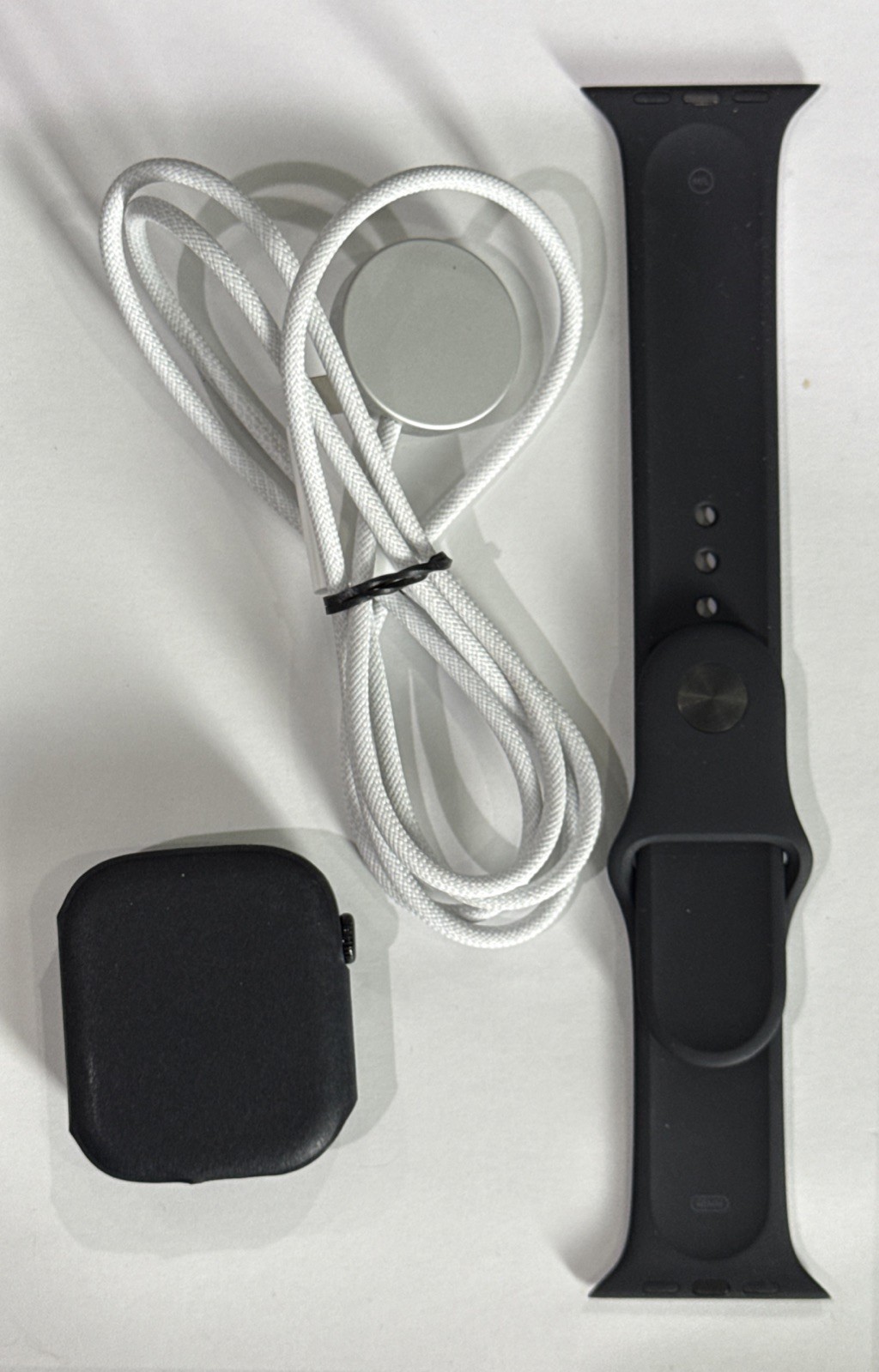 Apple Watch Series 11 46mm Jet Black Aluminum – Black Sport Band – New! No Box
