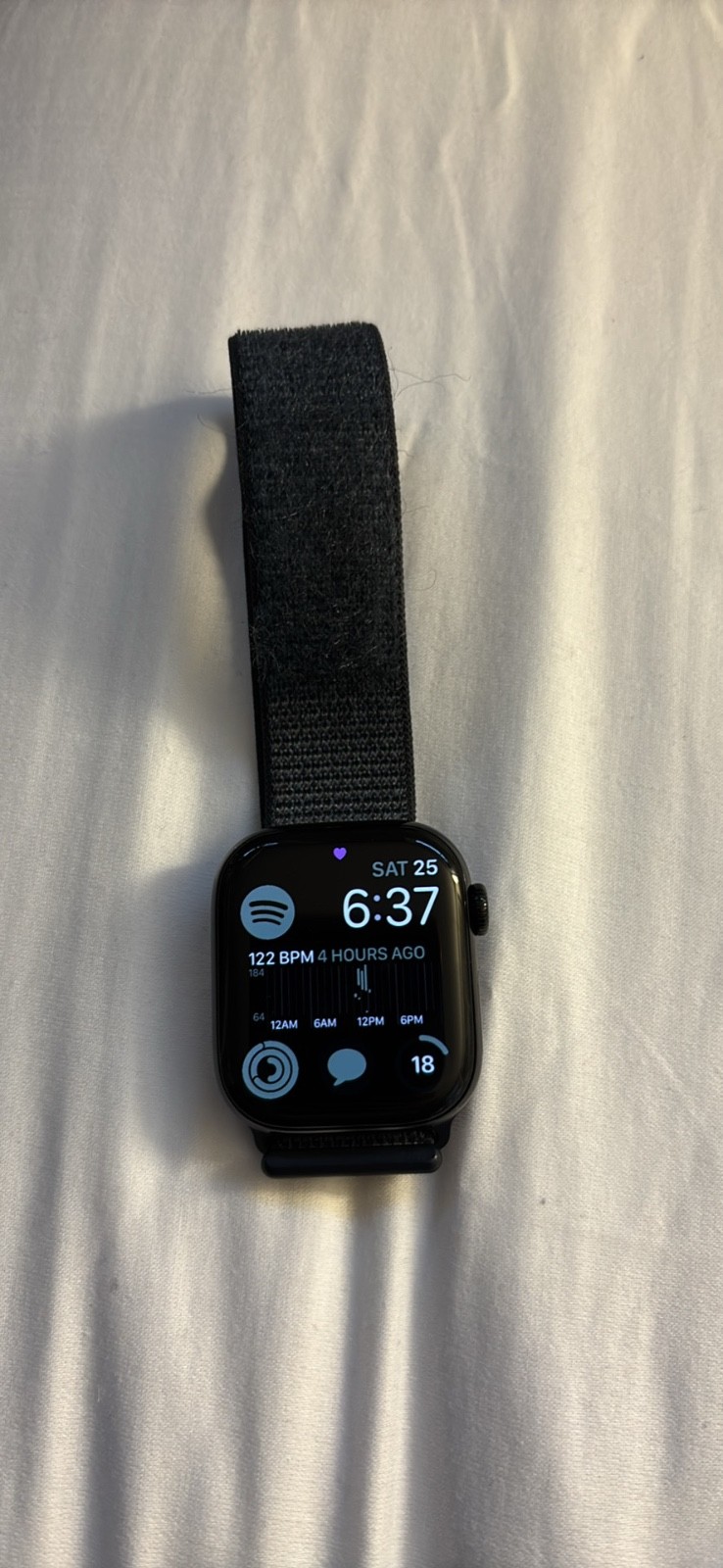 Apple Watch Gen 10 Series 10 42mm Jet Black Aluminum – Ink Sport Loop MWWG3LW/A