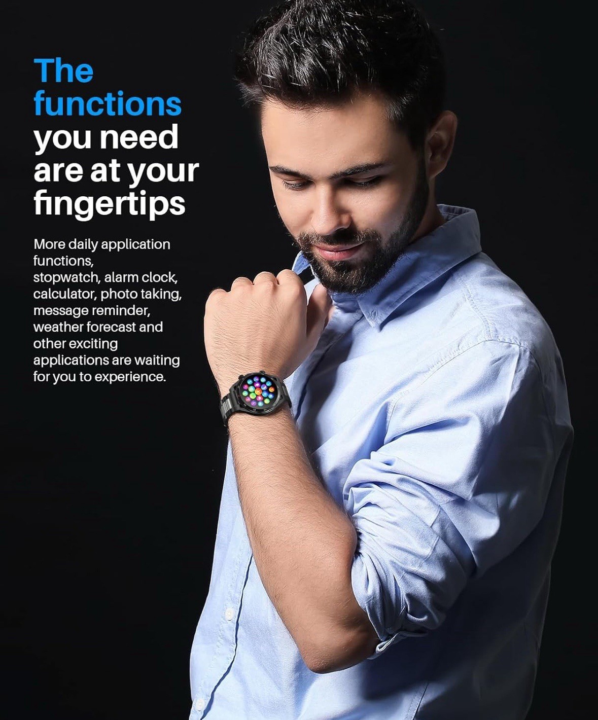 1.39” Smart Watch, Blood Pressure Monitor, IP67 Waterproof, Heart Rate/Sleep