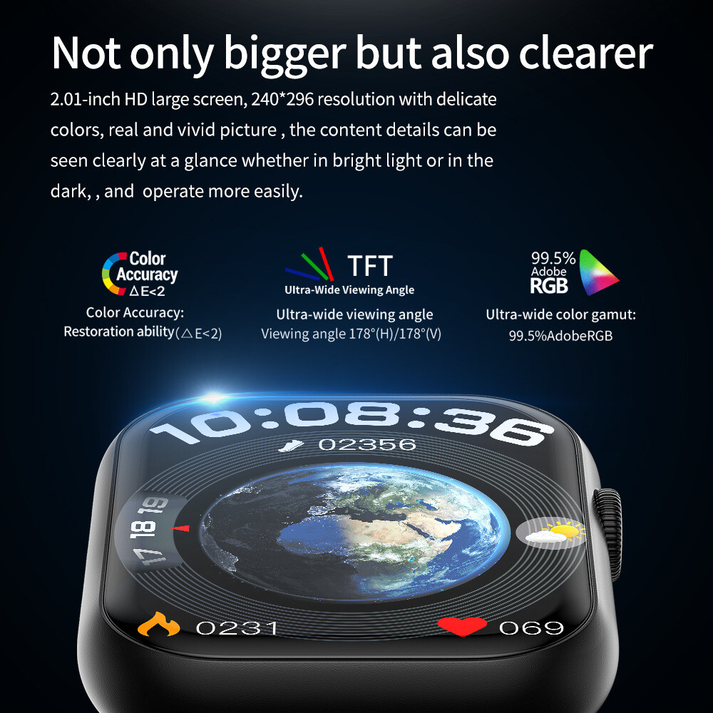 Fitness Blood Pressure Heart Rate Monitor Calorie Step Smart Watch Call