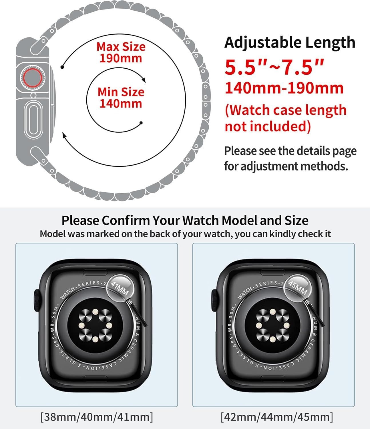 Stainless Steel Strap Compatible with Apple Watch Series Ultra 49mm