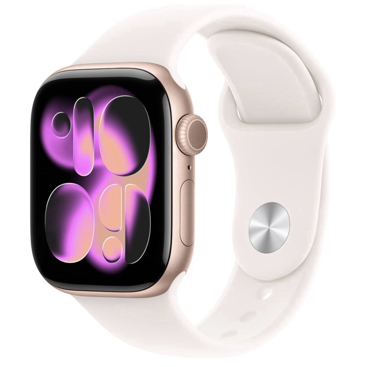 Apple Watch Series 11 42mm GPS Rose Gold Light Blush Sport S/M MEU04LW/A 2025