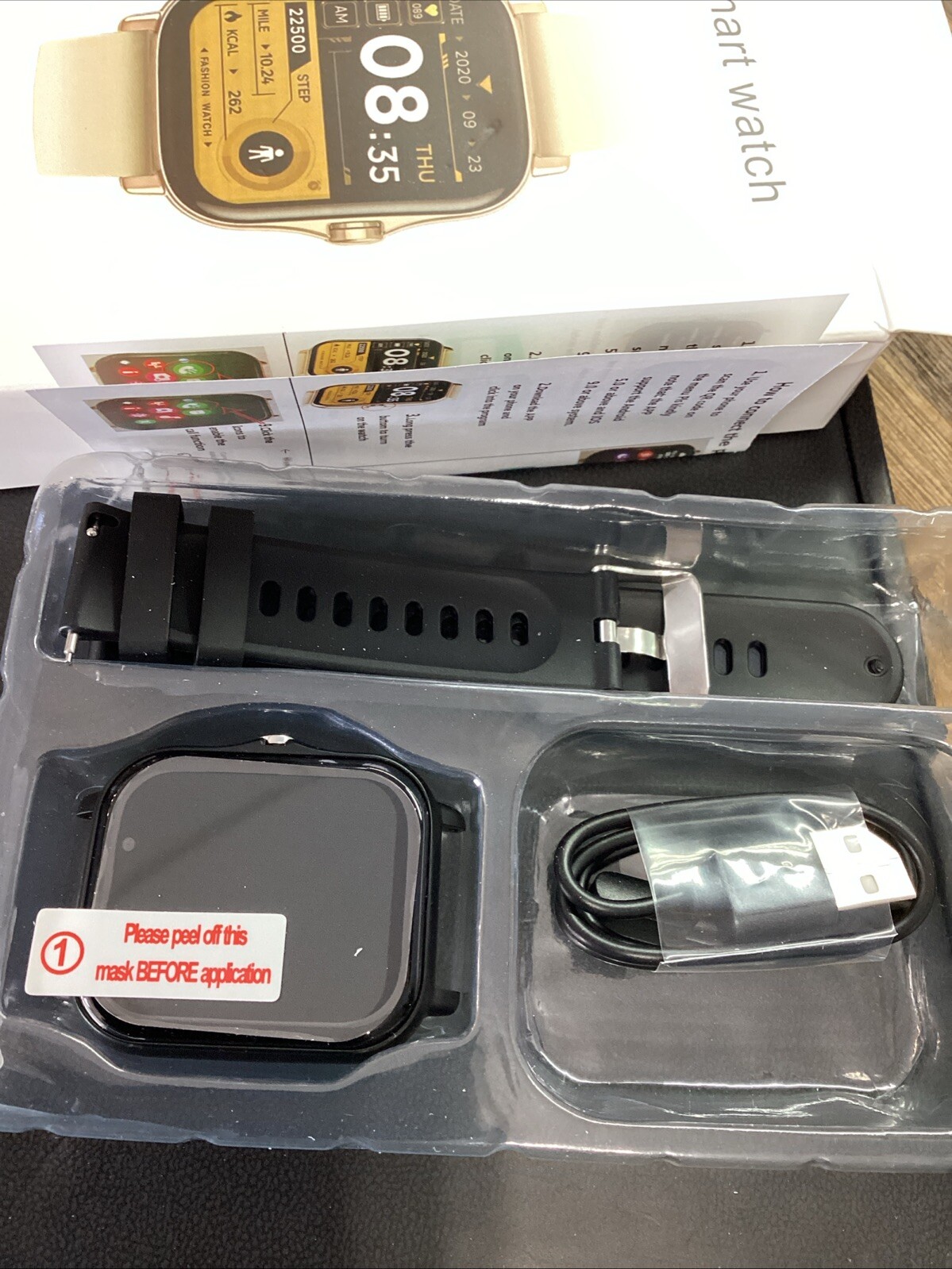E-CrossStu Smart Watch Model Y13 Android Or Apple Black