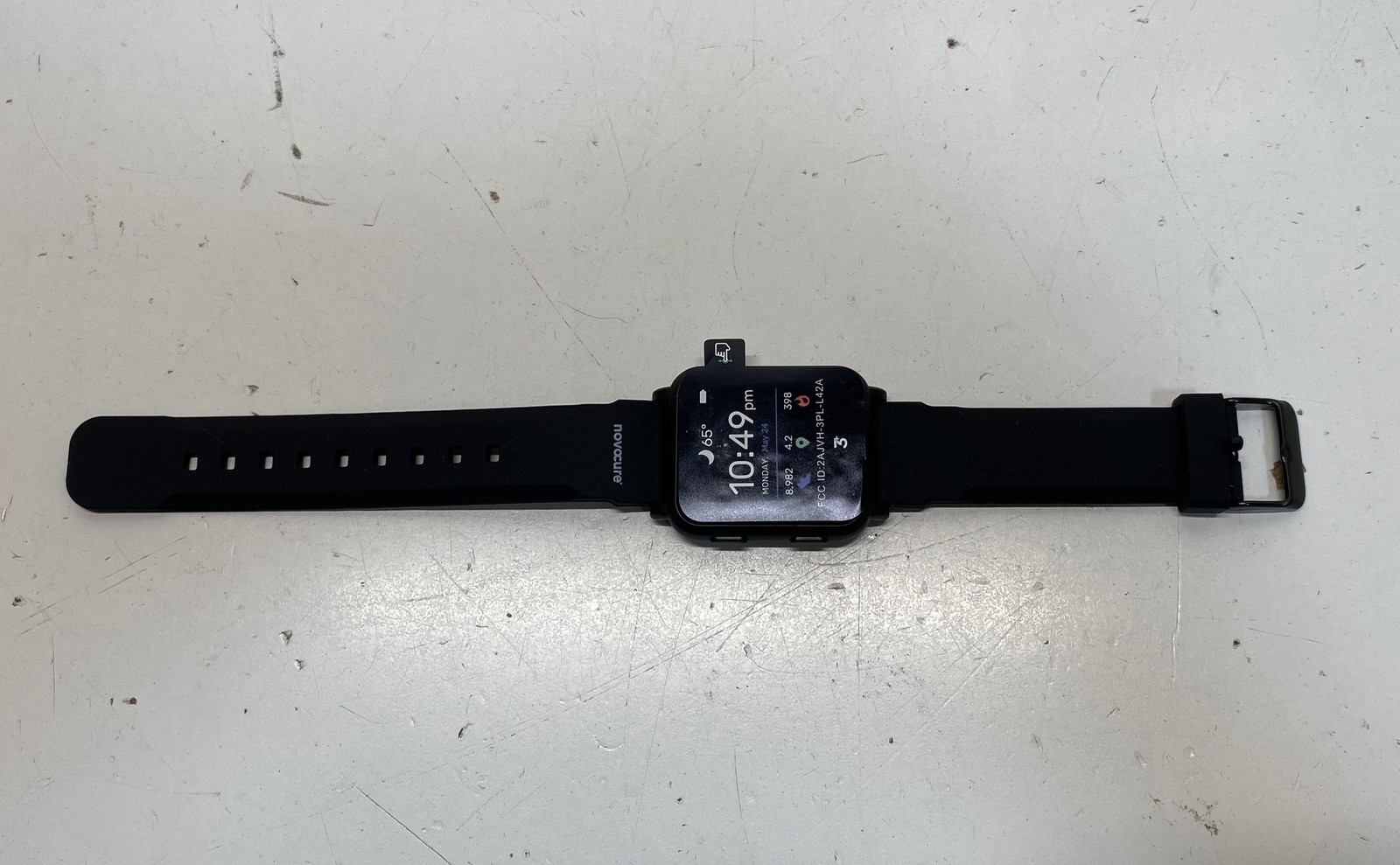 3Plus Vibe+ Smartwatch Built-in GPS Heart Rate Monitor Black Tested As-Is