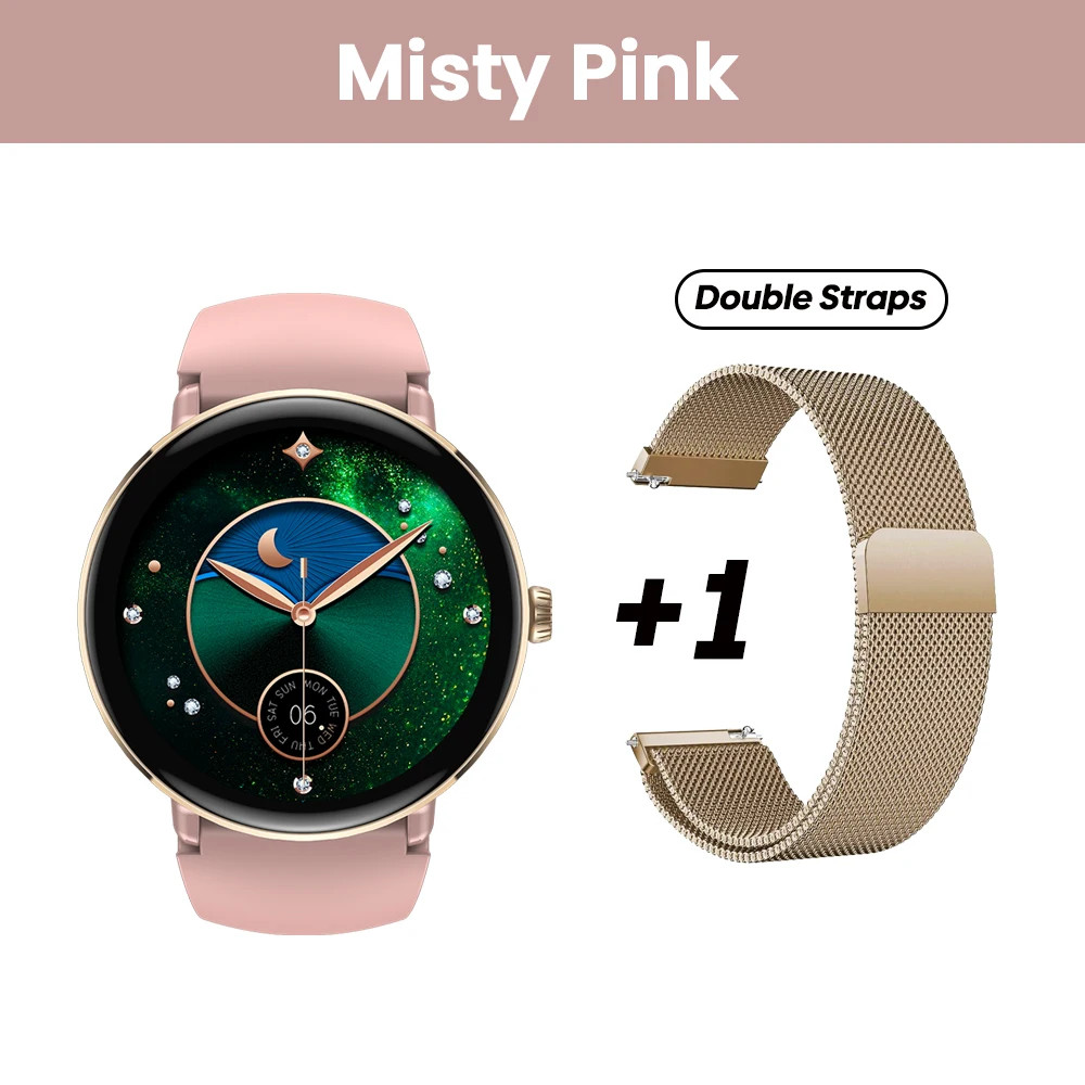Zeblaze Lily 2 Smartwatch 1.2″ AMOLED Voice Calling Double Strap Health Fitness