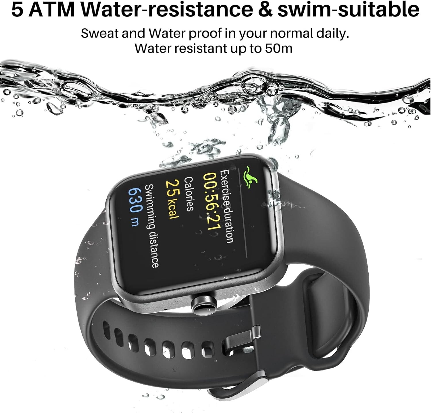 TOZO S2 44mm Smart Watch Alexa Built-in Fitness Tracker with Heart Rate and B…