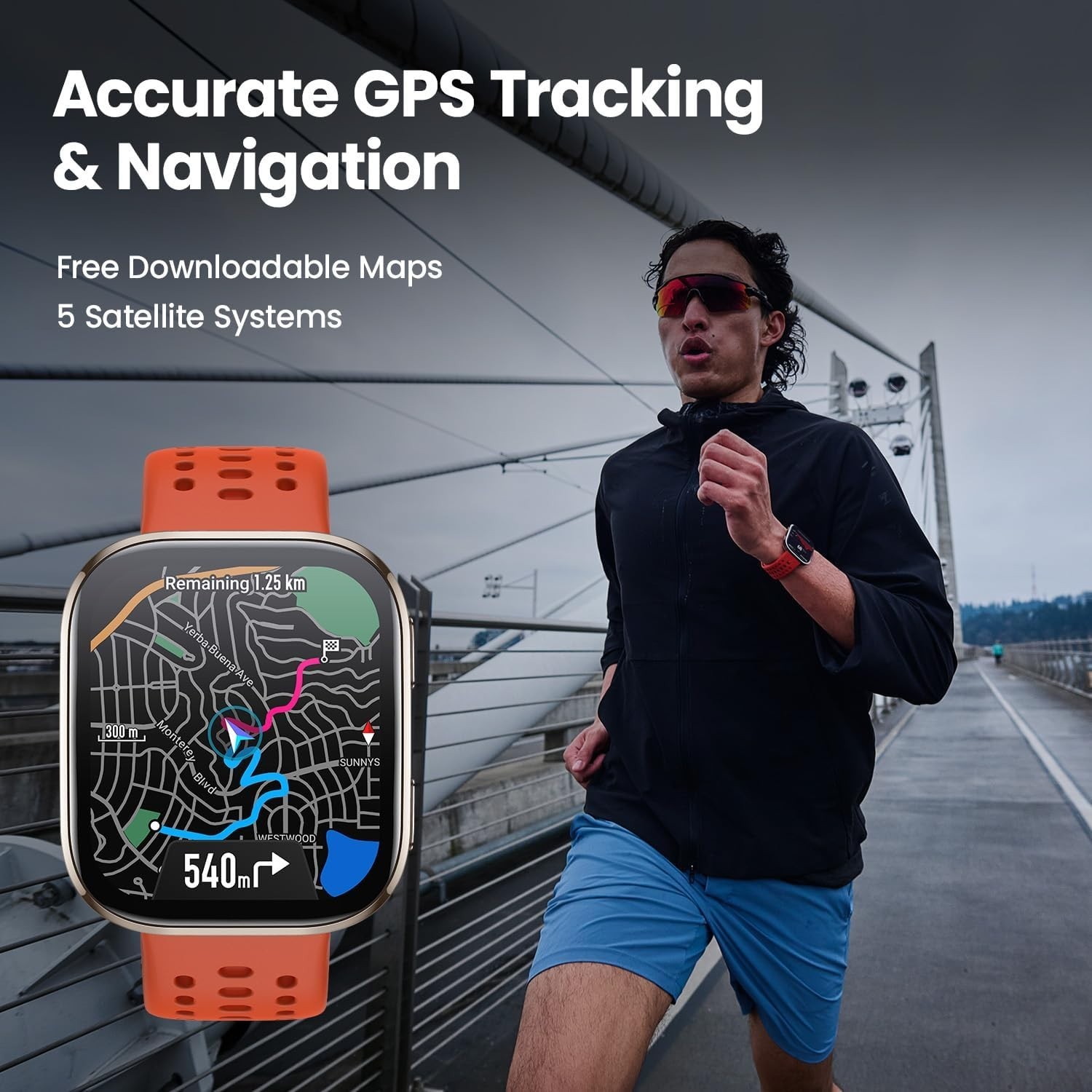 Luxury Bip 6 Smart Watch – 5 ATM Waterproof, 140+ Workout Modes & AI Assistance