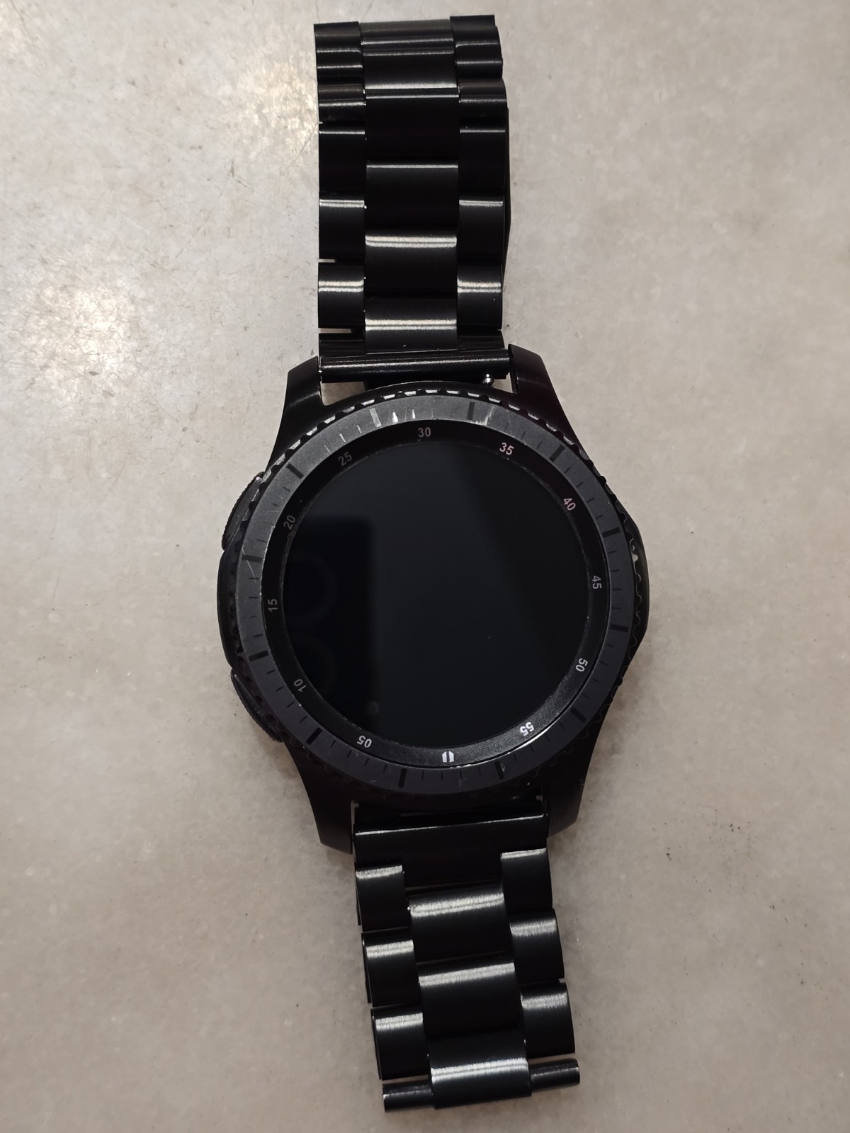 Samsung Gear S3 Frontier SM-R765T 46mm Black Gray Smart Watch Parts/Repair/As Is