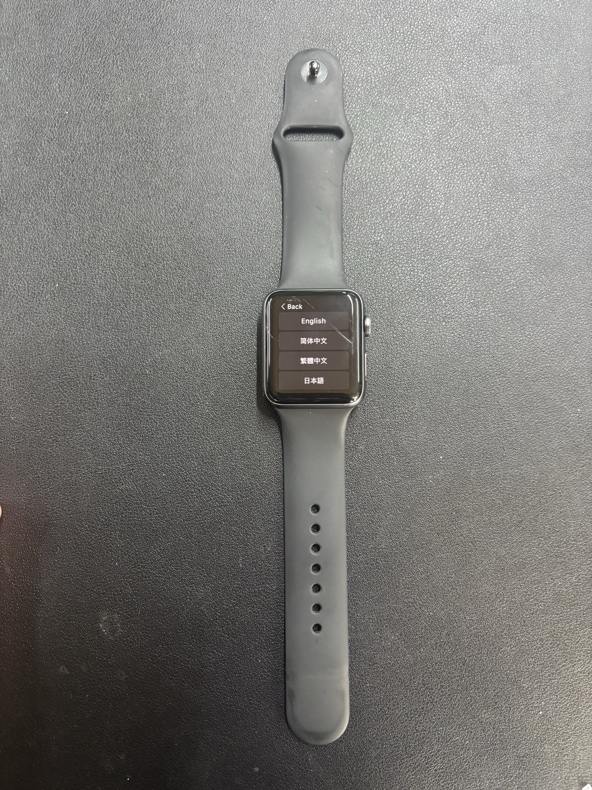 Apple Watch Series 3 42mm Stainless Steel + Composite Black Band GPS