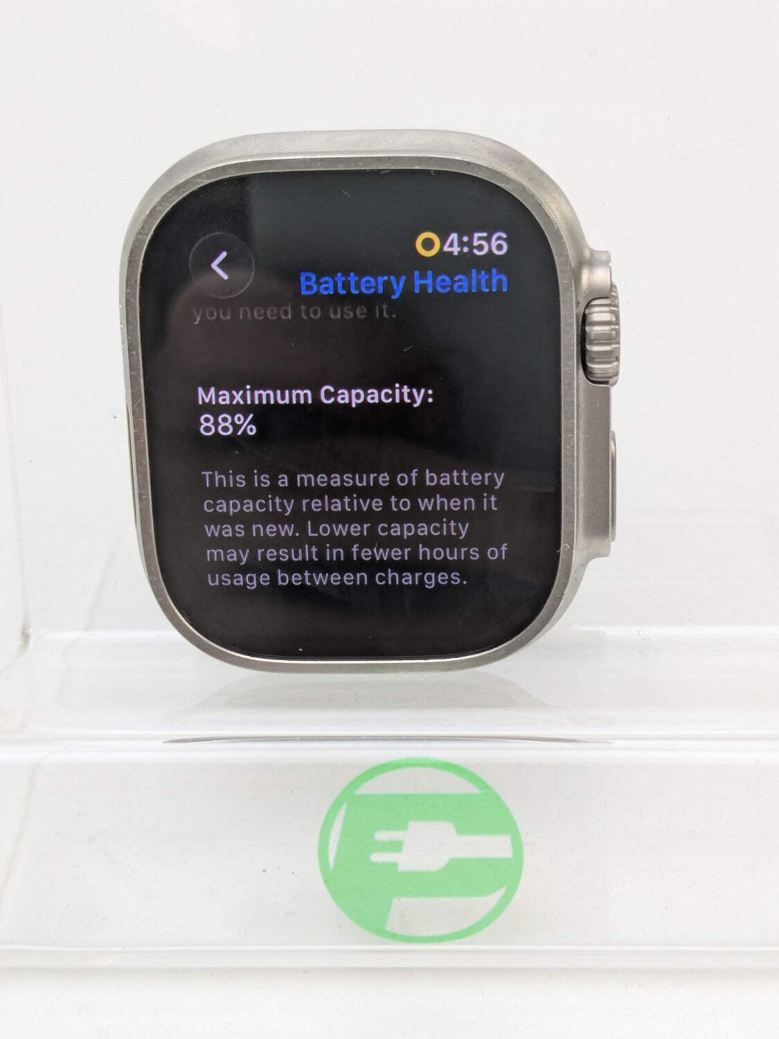 GPS Only Apple Watch Ultra 49MM Natural Titanium MQF53LL/A Face Only