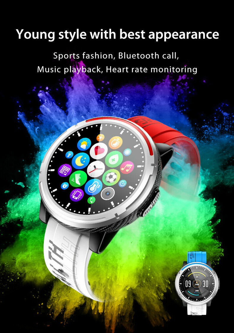 Digital Waterproof Smartwatch Phone Call Fitness Heart Rate