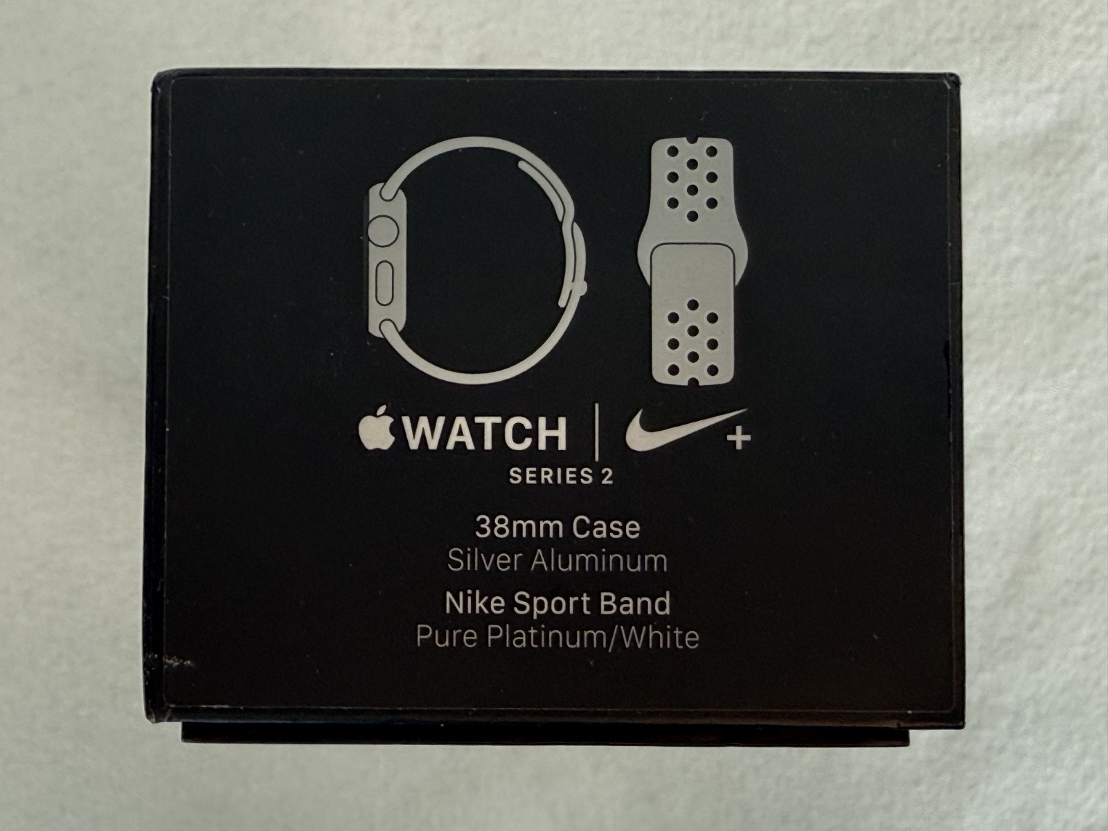 Apple Watch Nike+ Aluminum 38mm Case Sport Band Silver, Model A1757