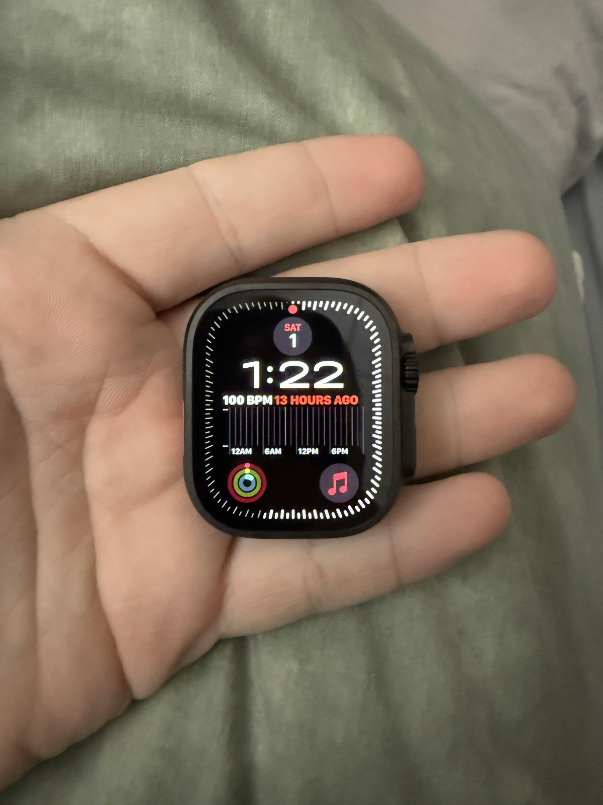 Apple Watch Ultra 2 (GPS + LTE) 49mm Black Titanium/ Grey Silicone Band