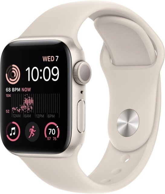 Apple Watch SE 2nd Gen (GPS + LTE) 40MM Starlight Aluminum Case & Sport Band