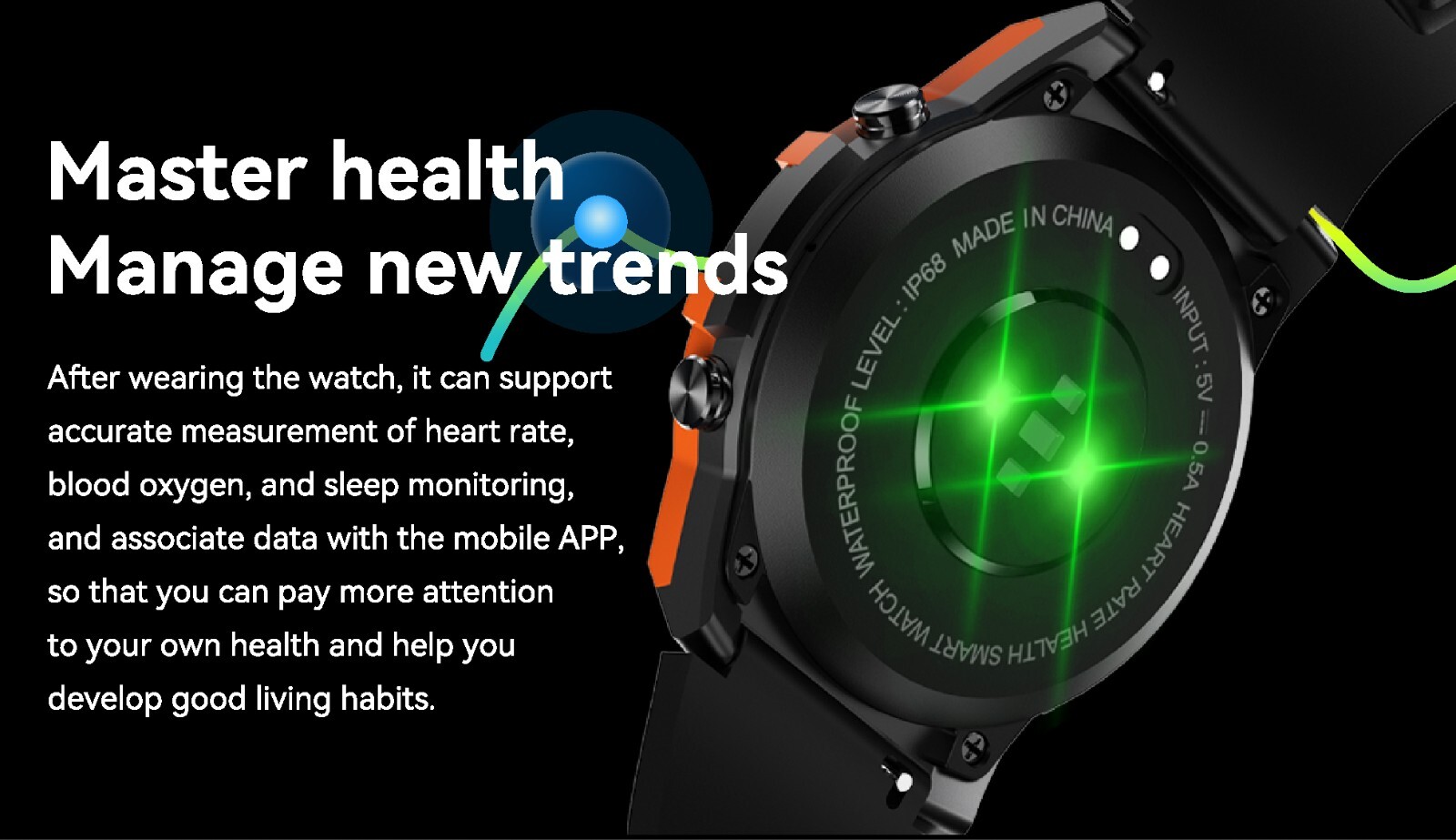 DM55 Pulse AMOLED touchscreen Smart Watch for Men Women, 1.43″ IP68 Waterproof