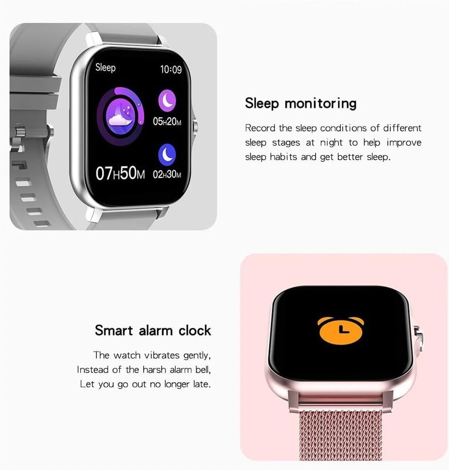 Smart Watch for Android/iOS 1.83″ Touchscreen Call Watch Fitness Tracker (Pink)