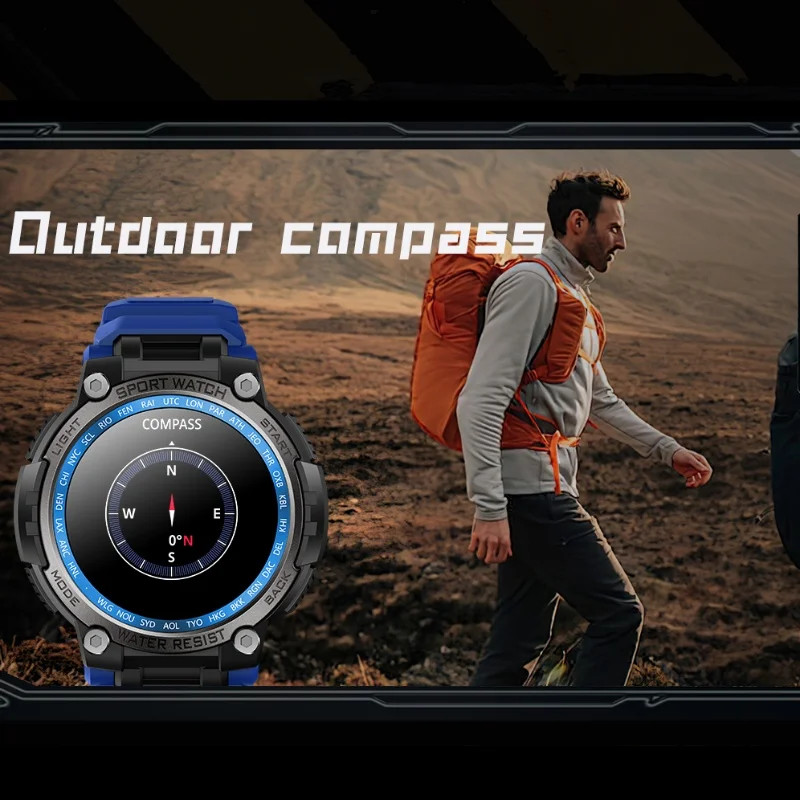 2025 Military Smart Watch For Men (Answer/Make Call) Heart Rate Outdoor Fitness