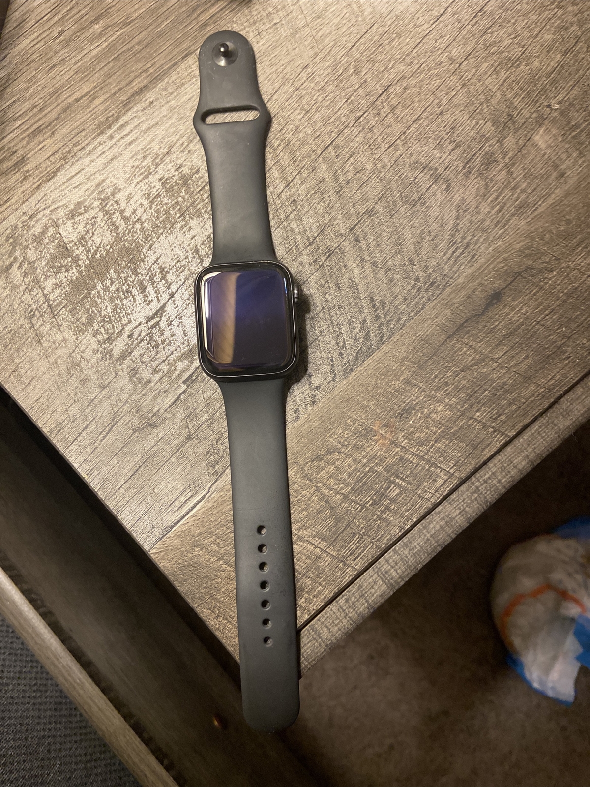Apple Watch Series 6 44mm Space Gray Aluminum Case with Black Sport Band -…