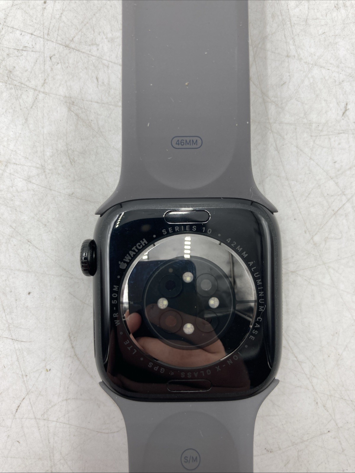 Apple Watch Series 10 42mm | JetBlack Aluminum w/SportBand46mm | GPS + Cellular