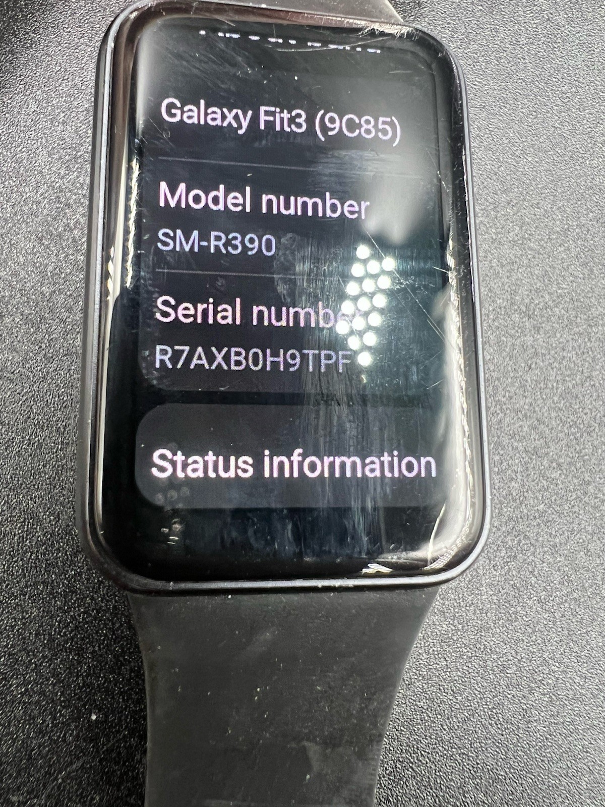 Samsung Galaxy Fit 3 SM-R390 Fitness Watch – Black